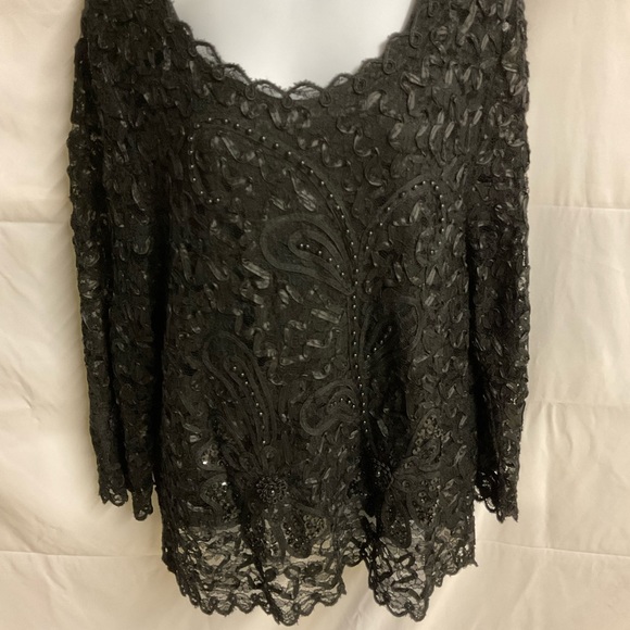 XL SM Collection black blouse - Picture 4 of 4